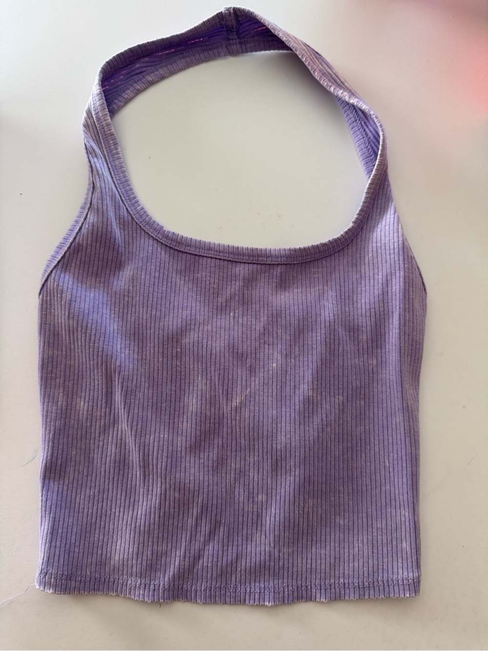 Wild Fable Purple Ribbed Halter Tank Top XXS